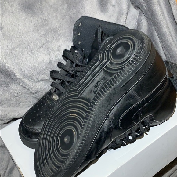 All Black High Top Air Force 1’s - Picture 2 of 4